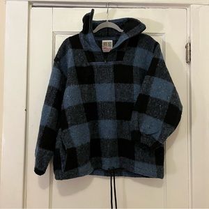 Checkered quarter zip